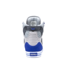 Supra Mens SKYTOP High Top Shoes Lt Grey/Royal/white | US-22361